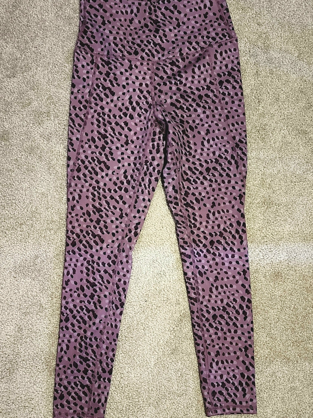 Mauve/Purple/Shades Leopard Print Leggings